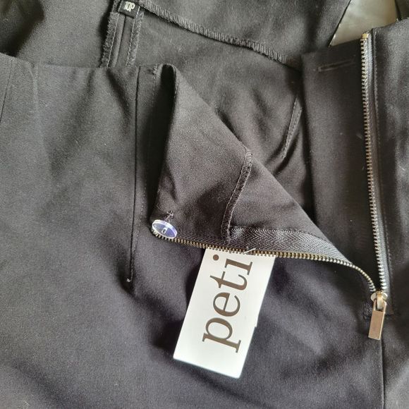 Amanda & Chelsea Black Cropped Ankle Career Trousers Size 10P NWT - Picture 7 of 8